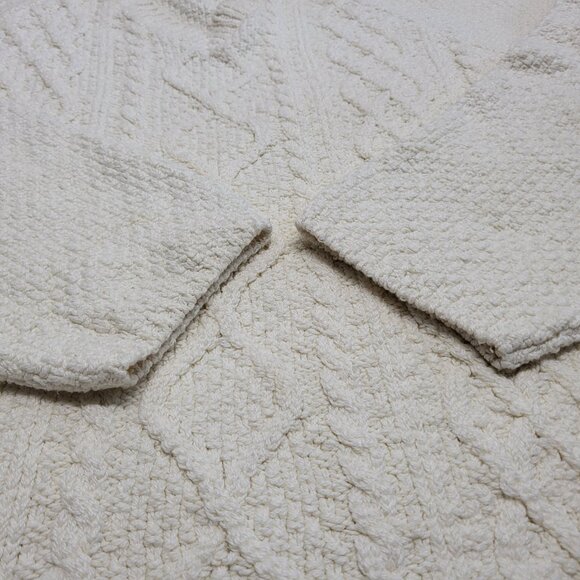 Vintage 525 America Mens Sweater Crochet Large Pullover Long Sleeve Heavyweight - Picture 6 of 13